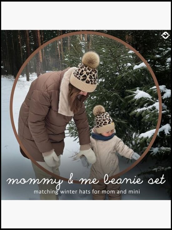 Matching Mommy & Me Adult/Infant Beanie Bundle 2 Pack main image 7